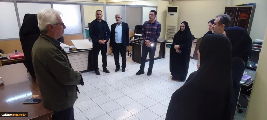 بازید رئیس مرکز نظارت، ارزیابی و تضمین کیفیت از دانشکده ولی عصر(عج) 2