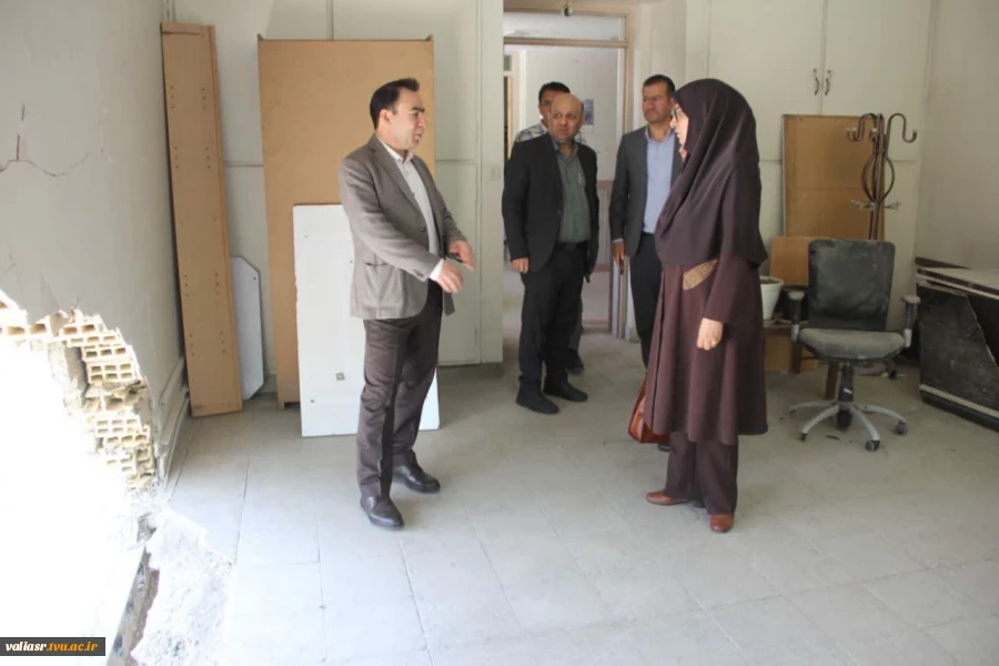 بازدید دکتر رضایان معاون صندوق رفاه دانشجویان از اماکن رفاهی آسیب دیده جنگ تحمیلی رمضان 3