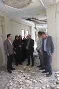 بازدید دکتر رضایان معاون صندوق رفاه دانشجویان از اماکن رفاهی آسیب دیده جنگ تحمیلی رمضان 4