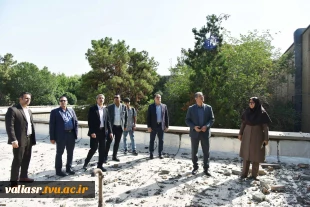 بازدید رئیس دانشگاه ملی مهارت و مدیران ستادی از فضاهای آسیب‌دیده جنگ سوم تحمیلی دانشکده ملی مهارت ولی عصر(عج) 2