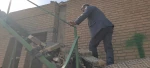 بازدید رئیس دانشگاه ملی مهارت و مدیران ستادی از فضاهای آسیب‌دیده جنگ سوم تحمیلی دانشکده ملی مهارت ولی عصر(عج) 2