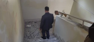 بازدید رئیس دانشگاه ملی مهارت و مدیران ستادی از فضاهای آسیب‌دیده جنگ سوم تحمیلی دانشکده ملی مهارت ولی عصر(عج) 5