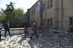 بازدید رئیس دانشگاه ملی مهارت و مدیران ستادی از فضاهای آسیب‌دیده جنگ سوم تحمیلی دانشکده ملی مهارت ولی عصر(عج) 7