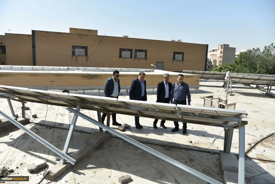بازدید رئیس دانشگاه ملی مهارت و مدیران ستادی از فضاهای آسیب‌دیده جنگ سوم تحمیلی دانشکده ملی مهارت ولی عصر(عج) 10