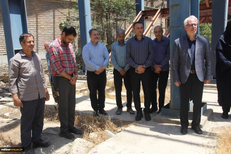 برگزاری مراسم یادبود شهدا در جوار شهدای خوشنام دانشکده ولی عصر(عج) 3
