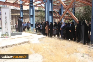 برگزاری مراسم یادبود شهدا در جوار شهدای خوشنام دانشکده ولی عصر(عج) 4