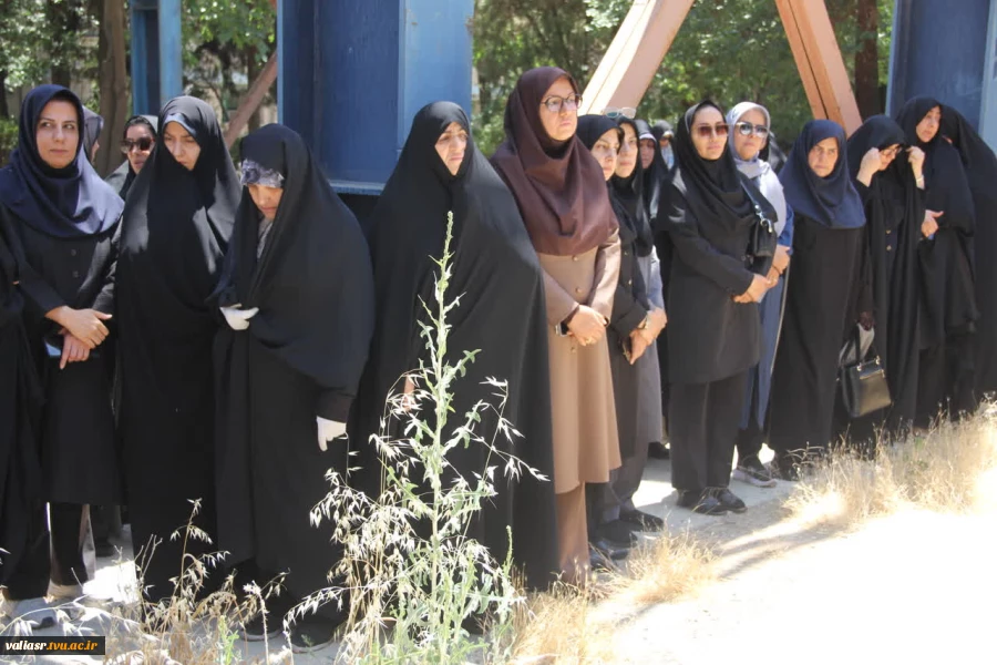 برگزاری مراسم یادبود شهدا در جوار شهدای خوشنام دانشکده ولی عصر(عج) 5