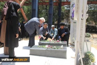 برگزاری مراسم یادبود شهدا در جوار شهدای خوشنام دانشکده ولی عصر(عج) 6