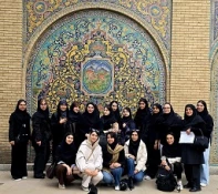 بازدید دانشجویان رشته معماری دانشکده ولی عصر (عج) از مجموعه تاریخی کاخ موزه گلستان 2
