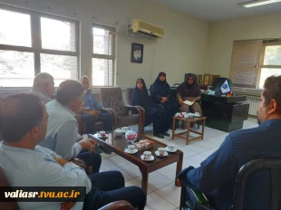 برگزاری جلسه ریاست با نیروهای نگهبانی و انتظامات دانشکده ولی عصر(عج) 2