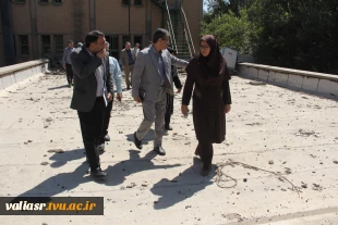 بازدید معاونین آموزشی و پژوهشی دانشگاه ملی مهارت از روند بازسازی دانشکده ملی مهارت دختران ولی عصر (عج) 2