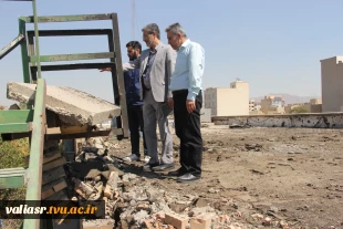 بازدید معاونین آموزشی و پژوهشی دانشگاه ملی مهارت از روند بازسازی دانشکده ملی مهارت دختران ولی عصر (عج) 5