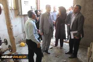 بازدید معاونین آموزشی و پژوهشی دانشگاه ملی مهارت از روند بازسازی دانشکده ملی مهارت دختران ولی عصر (عج) 7