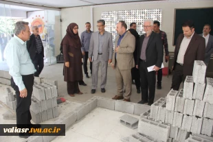 بازدید معاونین آموزشی و پژوهشی دانشگاه ملی مهارت از روند بازسازی دانشکده ملی مهارت دختران ولی عصر (عج) 8