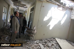 بازدید معاونین آموزشی و پژوهشی دانشگاه ملی مهارت از روند بازسازی دانشکده ملی مهارت دختران ولی عصر (عج) 9