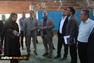 بازدید معاونین آموزشی و پژوهشی دانشگاه ملی مهارت از روند بازسازی دانشکده ملی مهارت دختران ولی عصر (عج) 14