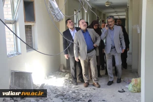 بازدید معاونین آموزشی و پژوهشی دانشگاه ملی مهارت از روند بازسازی دانشکده ملی مهارت دختران ولی عصر (عج) 16