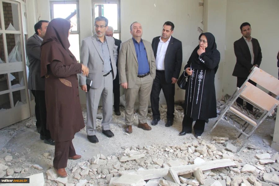 بازدید معاونین آموزشی و پژوهشی دانشگاه ملی مهارت از روند بازسازی دانشکده ملی مهارت دختران ولی عصر (عج) 17