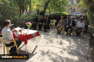 برگزاری مراسم تجدید میثاق دانشگاهیان دانشکده ولی عصر (عج) با آرمان‌های امام راحل و قائد شهید امت و شهدای خوشنام دانشکده 5