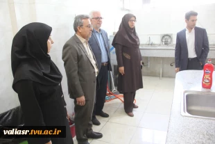 بازدید سرپرست دانشگاه ملی مهارت واحد استانی تهران از روند بازسازی دانشکده ملی مهارت دختران ولی عصر (عج) 5